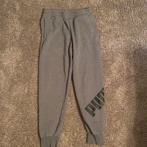 Men’s Puma Medium Gray Sweatpants